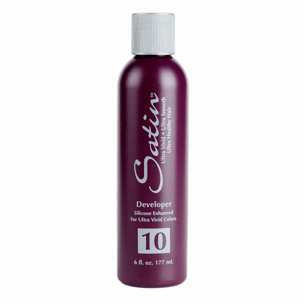 Satin Ultra Vivid Developer Silicon 10 Volume Hair Color, 6 Oz